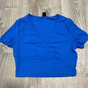 Pretty blue crop top